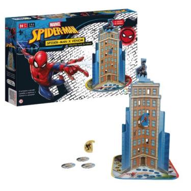 Imagem de Jogo de Tabuleiro Spider-Man X Venom Desafio nas Alturas Pais e Filhos