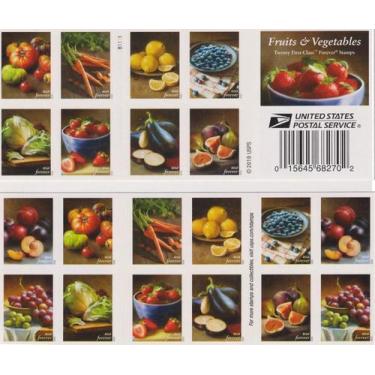 Imagem de Caderneta de Selos Tihoho Frutas e Legumes 20 unidades