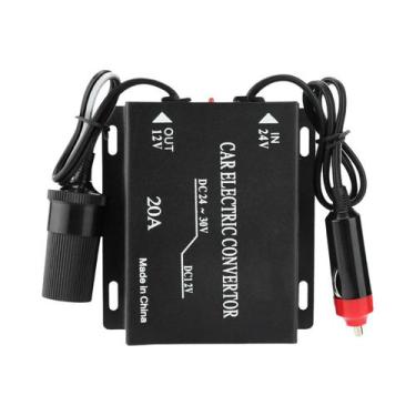 Imagem de Conversor De Energia Automotiva 240W 20A: Transformador Redutor De 12V