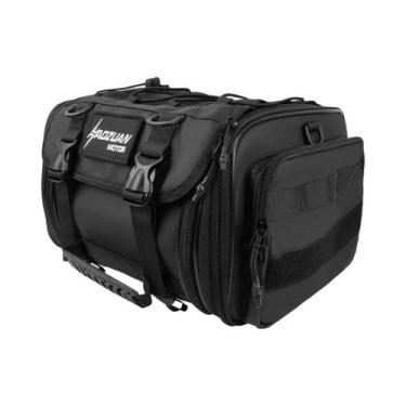 Imagem de Bolsa Traseira Expansível Impermeável Para Motocicleta Com Capa De Chu