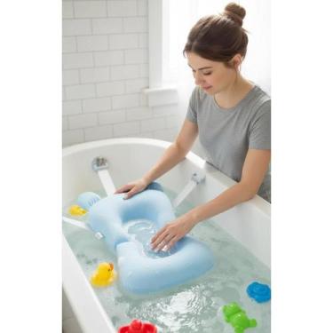 Imagem de Almofada Banho Bebê Azul: Segurança e Conforto Máximo - Congratulation