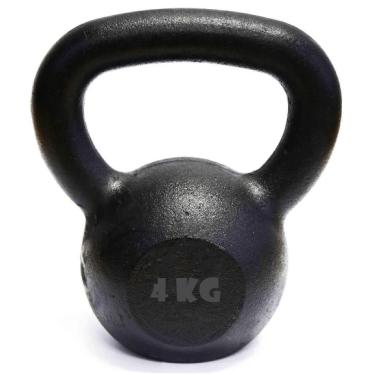 Imagem de Kettlebell Pintado 4 Kg Crossfit Treinamento Funcional Musculação Kl Master Fitness 
