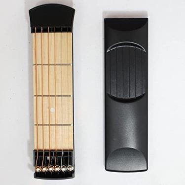 Imagem de Orquezz, Guitarra Violão portátil de bolso 4 trastes Trainer