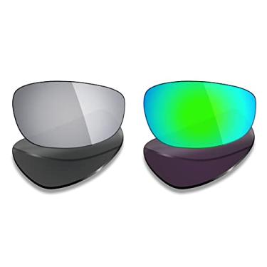Imagem de 2 pares de lentes polarizadas de substituição da Mryok para óculos de sol Oakley Split Jacket – Opções