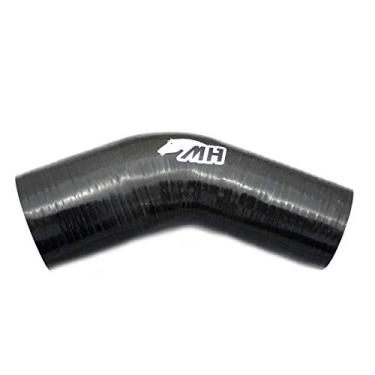 Imagem de Mangote em Silicone Redutor Curva 45° graus 3" para 2-1/2" polegadas (76mm para 63mm) x 125mm