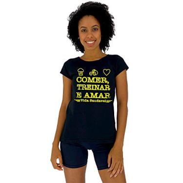 Imagem de Camiseta Baby look Feminino MXD Conceito Algodão T-Shirt Blusinha Gola Redonda (EG, Opção 19)