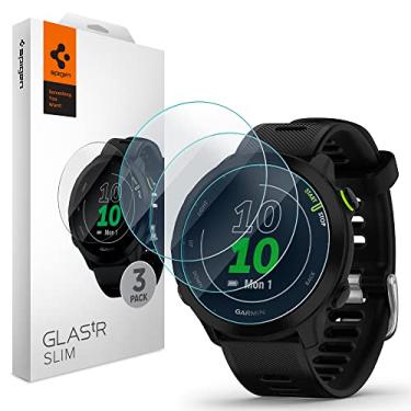 Imagem de Spigen Película de vidro temperado [GlasTR Slim] projetada para Garmin Forerunner 55/45/45S/245/245music - [Pacote com 3]
