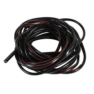 Imagem de Vedação de borracha em forma de U 5 m de 5 m, tira protetora de borda para porta de carro com fita dupla face interna (preto)