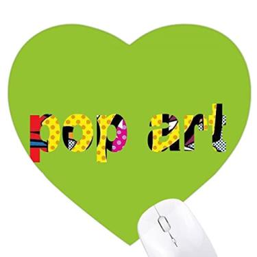 Imagem de Populer Art Neo Realism Mouse pad Coração Pervasivo Tapete de Borracha para Escritório