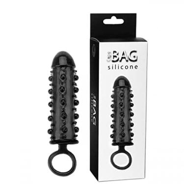 Imagem de CAPA PENIANA BAG COM ANEL TESTICULAR - PRETA - Sexshop