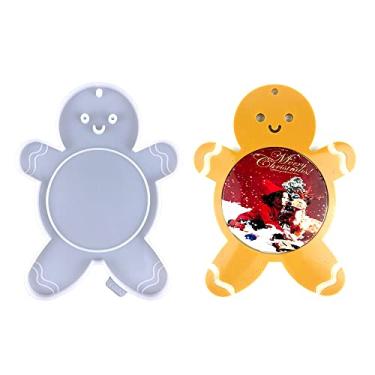 Imagem de Molde Silicone Natal Porta Retrato Boneco De Gengibre