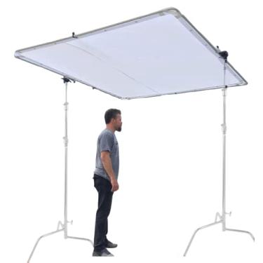 Imagem de Glide Gear BFS 100 Butterfly Scrim – Difusor 4x4, 6x6, 8x8 – 3 sedas de nylon, estrutura de configuração rápida, grampos C-Stand incluídos