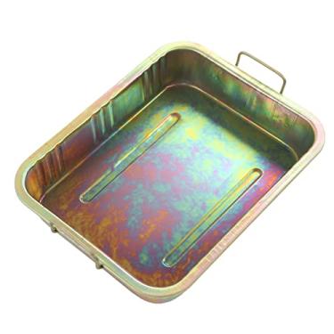 Imagem de Bandeja de drenagem de óleo, bandeja de gotejamento de óleo universal bandeja de metal galvanizado para veículo
