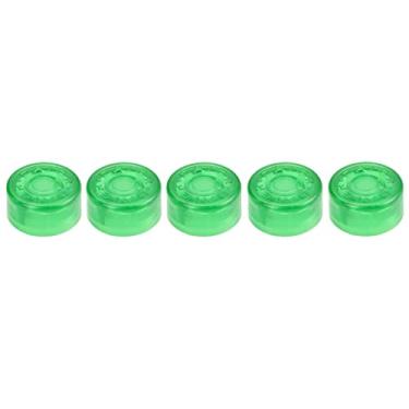 Imagem de Kit 5 Botões Protetor Plastico Footswitch Pedal Topper Verde