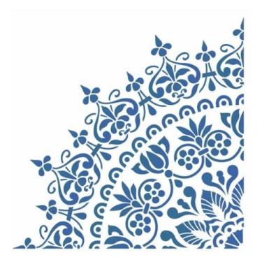 Imagem de Stencil de Acetato para Pintura OPA 30 x 30,5 cm – 2594 – Mandala Grande Ponta de Lança