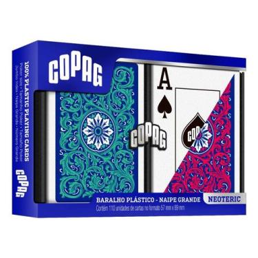 6 Jogo De Baralho Copag 1001 Duplo Plástico Com 110 Cartas em Promoção é no  Buscapé