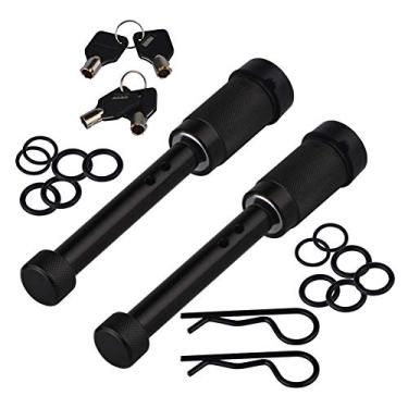 Imagem de Towever Pino de engate de reboque de 1,5 cm, trava de engate de reboque de aço sólido com anéis de vedação anti-chocalho para receptor Classe III IV V 5 e 6 cm (pacote com 2)