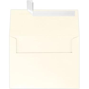 Imagem de Envelopes de convite LUXPaper A6 para cartões de 4,5 cm x 16,5 cm em 80 lb. Envelopes de champanhe metálico, impressos para convites, com vedação de descascar e pressionar, pacote com 50, tamanho da envelope 4 3/4 x 6 1/2 (champanhe)