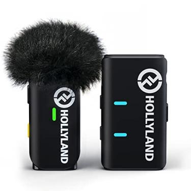 Imagem de Hollyland-Microfone Lapela Sem Fio-Lark M1 Oficial-Compatível com Câmera iPhone, Microfone de Lapela,Redução de Ruído, 198m, 8h, para Entrevista, Live Stream,Gravação Podcast Vlog, 1TX+1RX, Preto