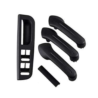 Imagem de TOTMOX Moldura de interruptor de janela anti-riscos preta maçaneta interna da porta painel de interruptor da janela grupo para Je-TTA Golf MK4, OEM 1J0867171A 1J4867179A 1J4867180A 3B1867171E7DE 1J0867172A 1J1867179A