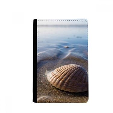 Imagem de Porta-passaporte Ocean Water Shell Science Nature Picture Notebook Burse Wallet Cover Card Purse, Multicolor