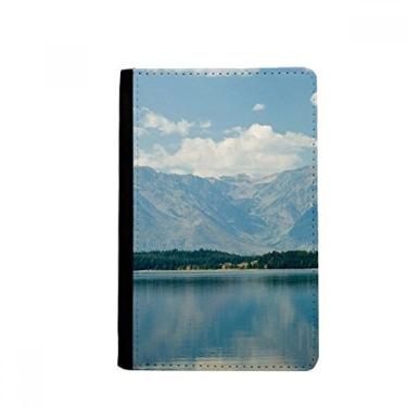 Imagem de Mountain River Forest Reflection Sky Cloud Passport Holder Notecase Burse Carteira Capa Cartão Bolsa, Multicolor