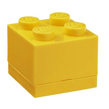 Imagem de Room Copenhagen, Lego Mini Box - 1.8 x 1.8 x 1.7 in - Brick 4, Bright Yellow