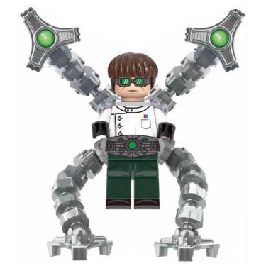 Imagem de Boneco Blocos De Montar Doutor Octopus White Homem Aranha