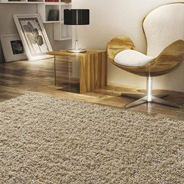 Imagem de Tapete Felpudo para Sala e Quarto Casa Dona 200x300cm Bege