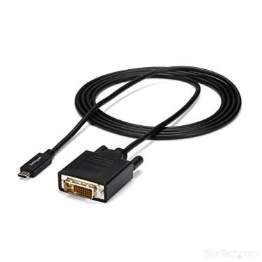 Imagem de StarTech.com Cabo USB-C para DVI - 2 m - 1080p - 1920 x 1200 - Cabo USB-C DVI para monitor - Cabo USB C - Cabo para monitor de computador (CDP2DVIMM2MB)