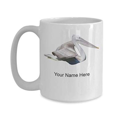 Imagem de Caneca Pelicano Personalizada - Copo de Café Pelicano - Ideia de Presente Pelicano - Copo de Pássaro Personalizado - Caneca de Pássaro Personalizada - Caneca de Café de 445 ml
