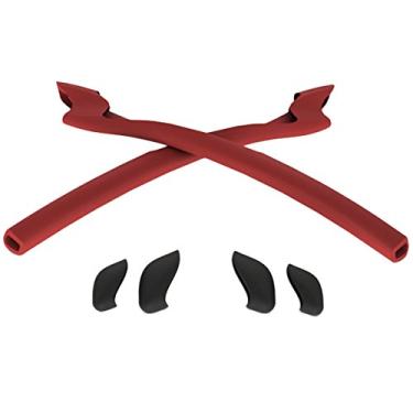 Imagem de Oakley Half Jacket 2.0 Kit de acessórios para óculos de sol e almofada de nariz retangular, Redline, One Size