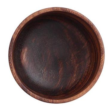 Imagem de Utensílios de mesa de madeira, tigela de comida 16 x 7 cm, textura transparente, resistente e durável, resistente ao desgaste para sushi para pão