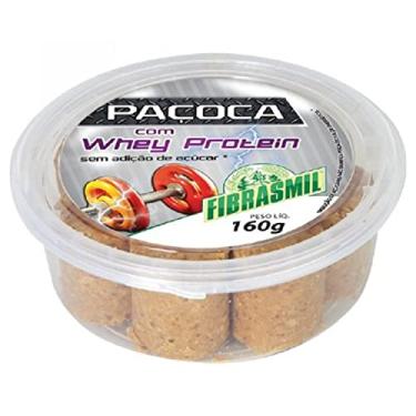 Imagem de Paçoca sem açúcar com Whey Protein Fibrasmil 160g