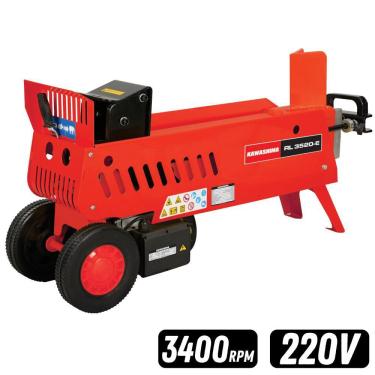 Imagem de Rachador De Lenhas Robusto Kawashima RL3520E Elétrico 2 Pólos 3HP 220V 15A 3400rpm Para Toras de Até 52cm de Comprimento