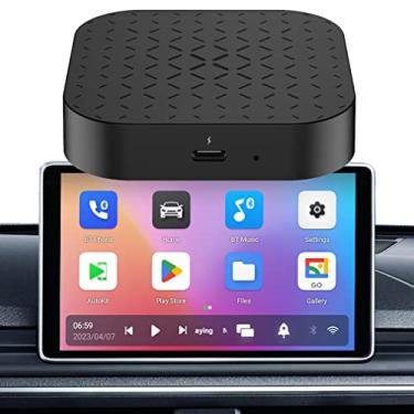 Imagem de XRC TECH Carplay Ai Box adaptador automático Android sem fio, sistema Android 11. Player, reprodutor de multimídia de carro, mini dongle de 4 núcleos 2+16G para Google Play Video, para carros OEM com fio e tela sensível ao toque carros