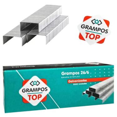 Imagem de Grampo 26/6 Grampeador Galvanizado C/5000 Unidades Grampos - New