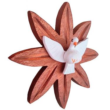 Imagem de Escultura Divino Resplendor Espirito Santo Artesanal Quadro