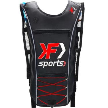 Imagem de Mochila De Hidratação Emborrachada Impermeável Para Ciclismo F Sports Vermelha-Unissex