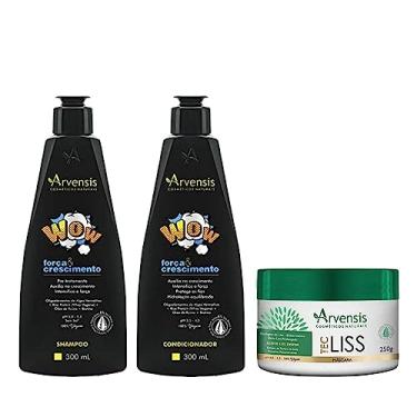 Imagem de Kit Arvensis Cosméticos Naturais Wow Força e Crescimento Tec Liss (03 Produtos)