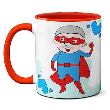 Imagem de Caneca Para Uso Exclusivo Do Super Vovô Feliz Dia Dos Avôs (Vermelha)