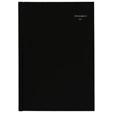Imagem de Agenda mensal 2021 da AT-A-GLANCE, 8" x 11-3/4", média, capa rígida, DayMinder, preta (G470H0021)