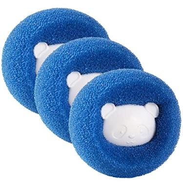 Imagem de 3 PCS Roupas Anti-Enrolamento Adsorção Depilação Bola de Limpeza Secador Bola para Roupas Pet Removedor de Pelos Removedor de Pelos Reutilizável Máquina de Lavar Cabelo Apanhador Bola de Lavanderia