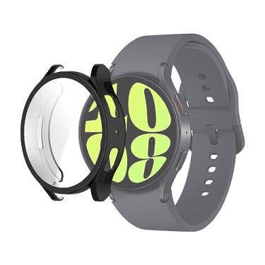Imagem de Case 360º Capa Protetora em Tpu LTIMPORTS, compativel com Galaxy Watch 6 44mm Sm-R940 BT e Sm-R945 LTE (Preto)
