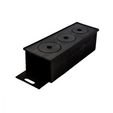 Imagem de Fogão Caipira com Chapa 3 Furos de Ferro Fundido 65x27x23cm