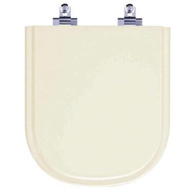 Imagem de Assento Sanitário Laqueado Soft Close Life Pergamon (bege Claro) para vaso Celite