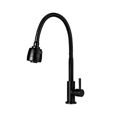 Imagem de Pingoo.casa, Torneira Cozinha Articulável Aço Inox 304 Jaguaribe - Preto Fosco