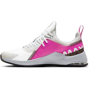 Imagem de Nike Tênis esportivo feminino Air Max Bella Tr 3 preto/dourado, Branco/preto-fogo rosa - platina pura, 7