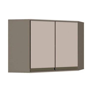 Imagem de Módulo Cozinha Henn Connect Armário Canto Oblíquo C- 2 Portas Duna-cristal