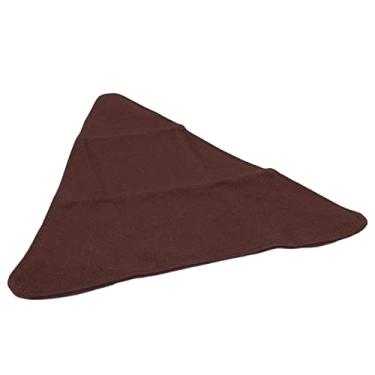 Imagem de Tamborete de Acampamento de Tecido, Material de Lona TriâNgulo Leve ErgonôMico Tamborete de Tecido TriâNgulo Artesanato Pesado para Caminhadas Pesca Acampamento Ao Ar Livre Brownness